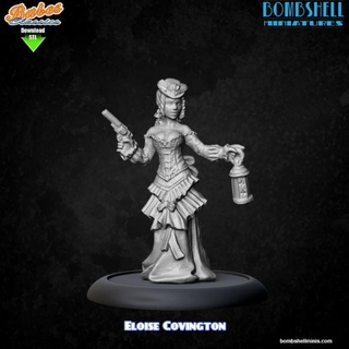 classic eloise bombshell miniatures Tabletop Characters & Creatures Fantasy Universe Store victorian steampunk western oldwest 3d print model - Mito3D