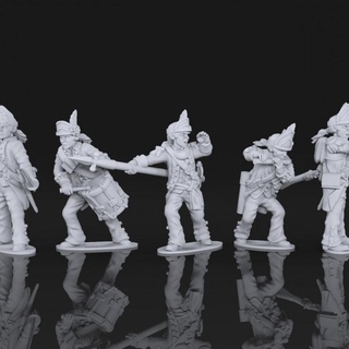 awi continentale luce fanteria guerra orso studi tavolo personaggi creature storico universo us 28mm nero polvere 3d print model - Mito3D