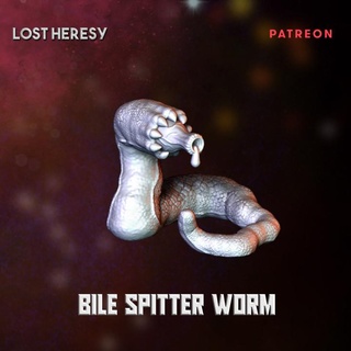 bile spitter worm lost heresy miniatures Tabletop Characters & Creatures Sci-Fi Universe Store creature dragons dungeons monster rpg sci-fi monsters star trek wars dnd wh40k skirmish stargrave npc supported 3d print model - Mito3D