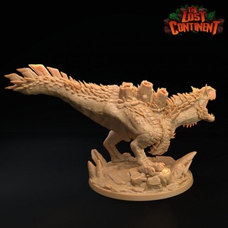 infernosaurus - presupported dragon trappers lodge Tabletop Characters & Creatures Fantasy Universe beast boss dinosaur dungeons fantasy lost monster t-rex trex volcano rex roar jungle tail tyrannosaurus lava continent 3d print model - Mito3D