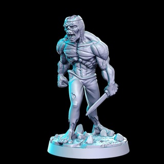 zombi épée 32mm dnd rn estudio table personnages créatures fantaisie univers rpg 3d print model - Mito3D