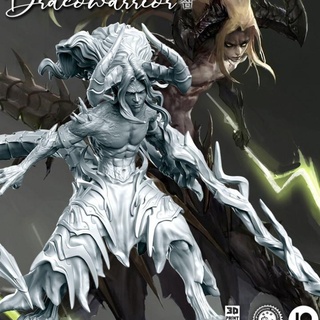 00 dracowarrior - 75mm dnd rn estudio Tabletop Characters & Creatures Fantasy Universe rpg paint 3d print model - Mito3D
