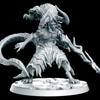 pre-supported dracowarrior - 32mm dnd rn estudio Tabletop Characters & Creatures Fantasy Universe rpg draconian 3d print model - Mito3D