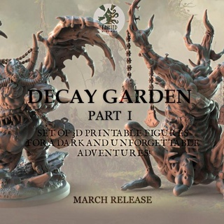 march release tainted windmill Tabletop Characters & Creatures Fantasy Universe demon garden warhammer prince nurgle decay 3d print model - Mito3D