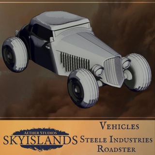 ks3veh5 - steele industries roadster aether studios Tabletop Characters & Creatures Historical Universe Vehicles Machines vehicles auto aetherstudios ather automoblie 3d print model - Mito3D