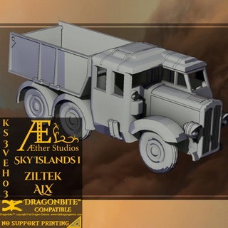 ks3veh03 - ziltek a-l-x aether studios Tabletop Characters & Creatures Historical Universe Vehicles Machines automobile vehicles aetherstudios skyislands 3d print model - Mito3D