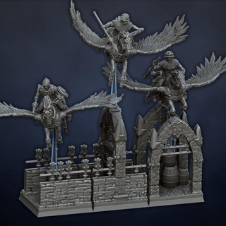 heralds heaven dragon's lake miniaturas  Tabletop Tabletop Characters & Creatures Fantasy Universe Tabletop Tabletop Characters & Creatures fantasy rpg wargames warhammer pegasus wargame rol 9thage ageofsigmar aos theninthage bretonnia oldworld kingdomofequitaine  3d print model - Mito3D