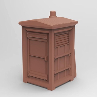 outhouse tesseract tomb  Tabletop 3D Printable Terrain 40k terrain warhammer necromunda fallout toilet tabletop warhammer40k scenery outpost stargrave outhouse  3d print model - Mito3D