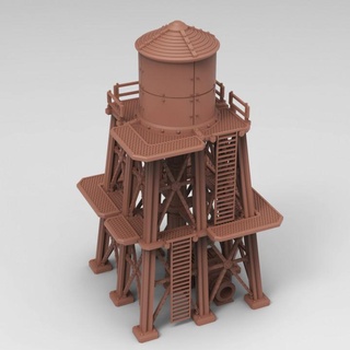 water tower 20 tesseract tomb Store Tabletop 3D Printable Terrain Sci-Fi terrain 40k warhammer fallout tabletop watertower warhammer40k scenery dieselpunk outpost stargrave wasteland 3d print model - Mito3D