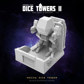dt17 mecha dice tower possibly cool 2 black blossom games Tabletop accessories robot rpg space dnd sci fi 3d print model - Mito3D