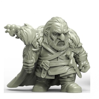 gh004 heresylab - dwarf treasure hunter Tabletop Characters & Creatures Fantasy Universe games hero warhammer character throne aos 3d print model - Mito3D