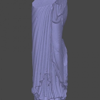Santo pedro notre dame París rogez benoit escultura paño 3d print model - Mito3D
