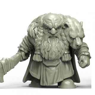 gh009 heresylab - dwarf treasure hunter Tabletop Characters & Creatures Fantasy Universe warhammer lord brute age slayer sigmar aos 3d print model - Mito3D