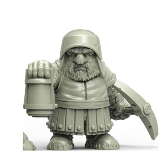 gh019 heresylab - miner dwarf 4 Store warhammer age sigmar 3d print model - Mito3D
