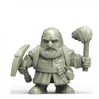 gh035 heresylab - dwarf miner Tabletop Characters & Creatures Fantasy Universe warhammer hunter 3d print model - Mito3D