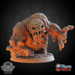 lemure pre-supported included dice heads Tabletop Characters & Creatures Fantasy Universe d&d dnd presupported 3d print model - Mito3D