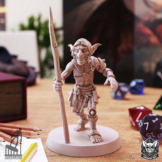 cin zindan köpek yaratık mini savaş oyunları minyatür kötü masaüstü kalabalık goblinler ttrpg yeşillik destekli gobo 3d print model - Mito3D