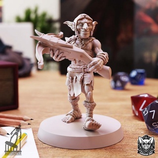 lutin donjon chien créature rpg mal donjons Dragons table arbalète horde dnd gobelins ttrpg peau verte wargaming 3d print model - Mito3D