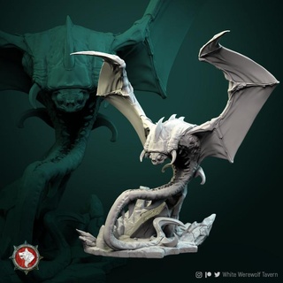 cloaker 32mm pre-supported white werewolf tavern Tabletop Characters & Creatures Fantasy Universe Store creature monster rpg monsters dnd dndcreature 3d print model - Mito3D