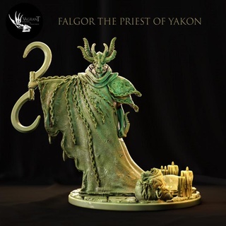 falgor sacerdote yakon vagabundo miniaturas mesa caracteres criaturas fantasía universo oscuro dnd 32mm 3d print model - Mito3D