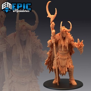 frost giantess magic female arctic guard wildling nordic free folk epic-miniatures fantasy giant medieval monster rpg warhammer sla enemy tabletop dungeon dnd pathfinder npc pre-supported supported pre 3d print model - Mito3D