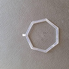 heptagon pulsera colgante pendientes joyería aretes 3d print model - Mito3D
