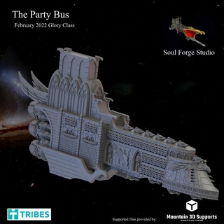party bus soul forge studio Tabletop Characters & Creatures Sci-Fi Universe Vehicles Machines Store gloryclass 3d print model - Mito3D