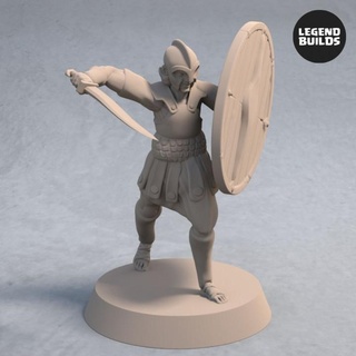 soldiers nemis sword shield pose 2 legendbuilds  Tabletop Tabletop Characters & Creatures Fantasy Universe Tabletop Tabletop Characters & Creatures army dragons dungeons fantasy soldier wargaming warhammer tabletop pathfinder rp ttrpg  3d print model - Mito3D