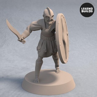 soldiers nemis sword shield pose 3 legendbuilds Tabletop Characters & Creatures Fantasy Universe army dragons dungeons fantasy rpg wargaming warhammer miniature tabletop ttrpg 3d print model - Mito3D