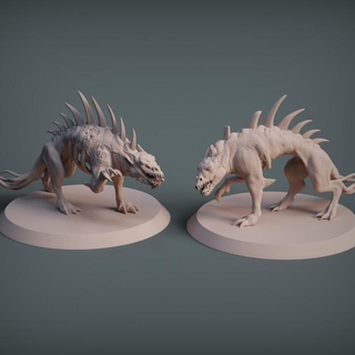 demon dogs imp3dsion Tabletop Characters & Creatures Fantasy Universe fantasy war magic evil summon killer perro magia dem nio 3d print model - Mito3D