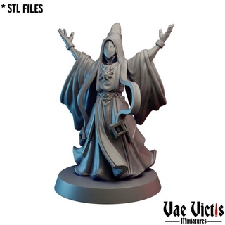 cult leader pre-supported vae victis miniatures Tabletop Characters & Creatures Fantasy Universe Store dark fantasy rpg tabletop dnd cultist zealot secte 3d print model - Mito3D