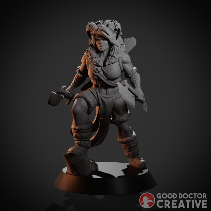 hedón médico creativo mesa caracteres criaturas fantasía universo demonio bárbaro orco 3D print model - Mito3D