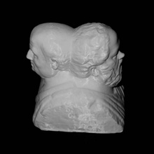 Doppel herm Sokrates seneca pergamonmuseum berlin scan 3d print model - Mito3D