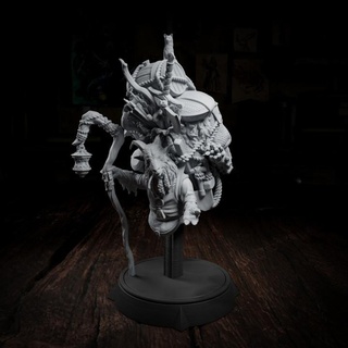 peten grimpeur héros buste défaut crépuscule forêt crypte studios table personnages créatures fantaisie univers ventilateur art bustes créature rpg chèvre dnd marchande voyageur bouc 3d print model - Mito3D