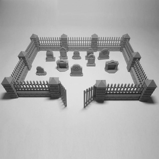 modulare cimitero impostato Giacobbe Janiak tavolo 3D stampabile terreno fantasia draghi ambiente gioco scheletro warhammer zombie prigione d tombe 3d print model - Mito3D