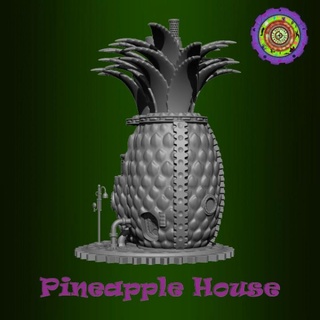 pineapple house c2dwellers Tabletop 3D Printable Terrain Fantasy building rpg terrain tabletop fruits dnd 3d print model - Mito3D