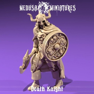 death knight medusa miniatures Tabletop Characters & Creatures Fantasy Universe ancient axe dragons dungeons rpg shield skeleton undead warrior tabletop 28mm frostgrave tabletopgame 3d print model - Mito3D