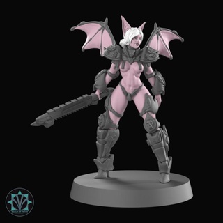 pin vampire sword realm paths Tabletop Characters & Creatures Fantasy Universe pinup sister nun sisterofbattle 3d print model - Mito3D
