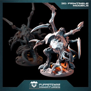 böcek öldürücüler büyük sinsi kukla savaşı minyatürler masaüstü karakterler yaratıklar Sci Fi Evren yabancı savaş oyunları Warhammer Tyranids lisans veren zoantrop 3d print model - Mito3D