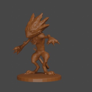 final fantasy 8 inspired moomba tabletop dnd miniature yerman munoz Fan Art Tabletop Characters & Creatures cat tabaxi bipedal 3d print model - Mito3D