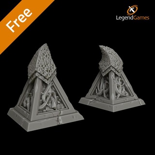 jogos lenda livre aranha presa obelisco tampo mesa 3D imprimível terreno fantasia demônio gótico rede underdark drow caverna ttrpg lolth poços 3d print model - Mito3D