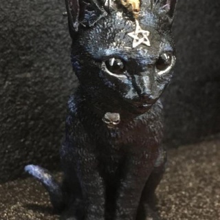 demon kitten leland van leer Home & Garden Homeware Ornaments Toys Games Animal Creature Figures cute figure figurine halloween mini spooky miniature witch familiar 3d print model - Mito3D