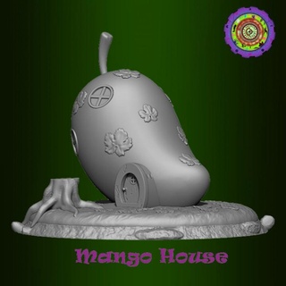 Mango ev c2dwellers masaüstü 3D yazdırılabilir arazi fantezi bina meyve rpg dnd 3d print model - Mito3D
