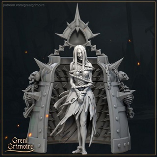 iron maiden great grimoire Tabletop Characters & Creatures Fantasy Universe chain girl skeleton rope torture 35mm sacrifice victim 32mm 3d print model - Mito3D