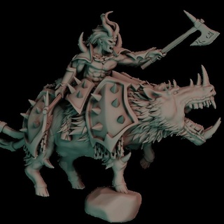 triturador comando forjado sangue legião páriaminiaturas tampo mesa personagens criaturas fantasia universo loja demônio demônios 3d print model - Mito3D