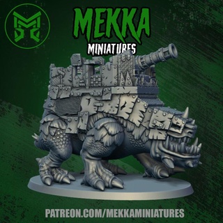 big chompa mekka miniatures Tabletop Characters & Creatures Sci-Fi Universe Vehicles Machines Store 40k monster orc ork warhammer orcs warhammer40k orks squig squiggoth 3d print model - Mito3D