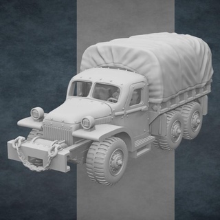 m56 supply truck golden dragon games  Tabletop Tabletop Characters & Creatures Historical Universe Tabletop Tabletop Vehicles & Machines action army bolt guard truck ww2 imperial military half cargo supply astra militarum deuce konflikt47 6x6  3d print model - Mito3D