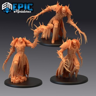 armored bone claw set skeleton monster undead encounter epic-miniatures Store fantasy medieval rpg warhammer sla enemy tabletop dungeon dnd pathfinder npc pre-supported supported pre 3d print model - Mito3D