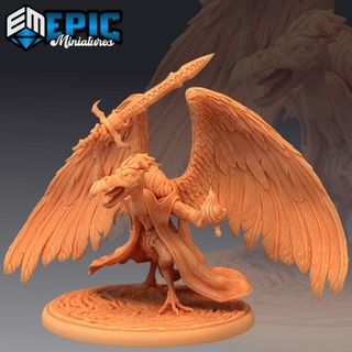 buitre demonio espada demoníaco encuentro alas diablo epic miniatures Tienda fantasía medieval monstruo rpg martillo guerra Sla enemigo mesa calabozo dnd pionero npc pre supported soportado diablodiablo 3d print model - Mito3D