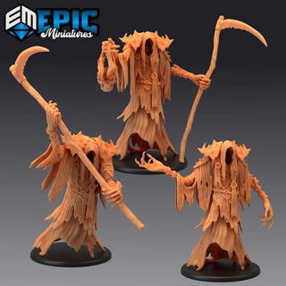 death set grim reaper life taker graveyard encounter epic-miniatures Store fantasy medieval monster rpg warhammer sla enemy tabletop dungeon dnd pathfinder npc pre-supported supported pre 3d print model - Mito3D